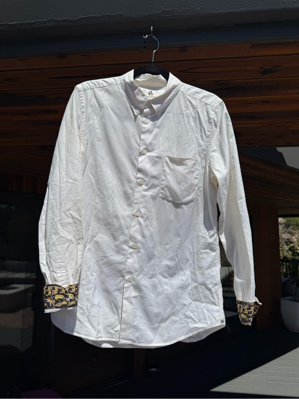 Paul Smith Off-White Long-Sleeve Button-Down Shirt